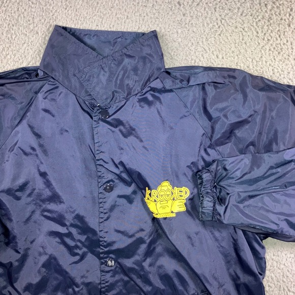 Krooked Skateboarding Other - Krooked Skateboarding Jacket Men Large Arketype Coach‎ Windbreaker Nylon Logo